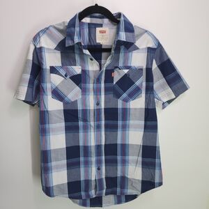 Levi's Men's Blue Plaid Shirt